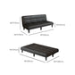 Faux Leather Pillow Top Arms /Armless Sleeper Sofa Bed Biscuit Back Convertible Sofas Clearhalo 'furn' 'furn_futons' 'Furniture' 'Futons & Daybeds' 'Futons' 'Living Room Furniture' 1200x1200_76245b4b-9736-434f-bf2b-4dfd811b69ea