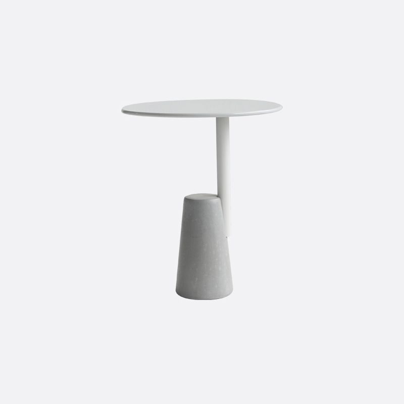Modern Single Leg Base Solid Color Metal Round Top Coffee Table Clearhalo 'Coffee & Accent Tables' 'Coffee Tables' 'coffee_tables' 'furn' 'furn_coffee_tables' 'Furniture' 'Living Room Furniture' 1200x1200_76246fbe-8477-47d1-91b0-cf9cce6c28ef