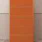 Modern Style Stone Buffet aparador de 19.6 "L Servidor buffet de comedor en naranja