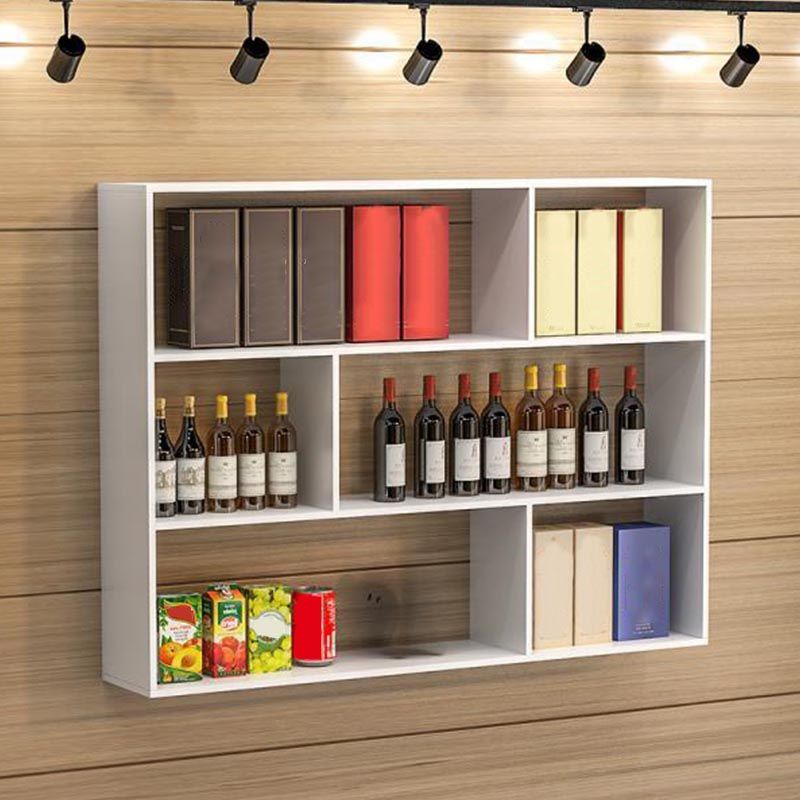 Modern Wall Mounted Bottle Wine Rack Manufactured Wood Wine Bottle Holder Clearhalo 'furn' 'furn_wine_racks' 'Furniture' 'Kitchen & Dining Furniture' 'Wine Racks' 'wine_racks' 1200x1200_762652e8-b08d-4729-8733-0aff08c0f07f