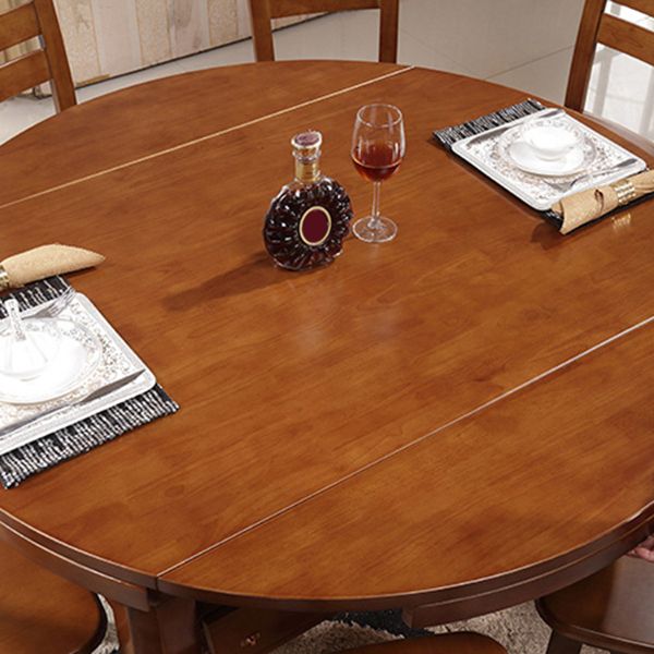 Dining Room Extendable Dinner Table Rubberwood 4 Legs Dining Table