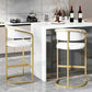 Glam Style Bar Stool Leather Gold Frame Counter Stool for Bristol Clearhalo 'Bar Furniture' 'Bar Stools' 'bar_stools' 'furn' 'furn_bar_stools' 'Furniture' 'Kitchen & Dining Furniture' 1200x1200_7627a805-e49b-4c82-b31a-6ab1001cfad1