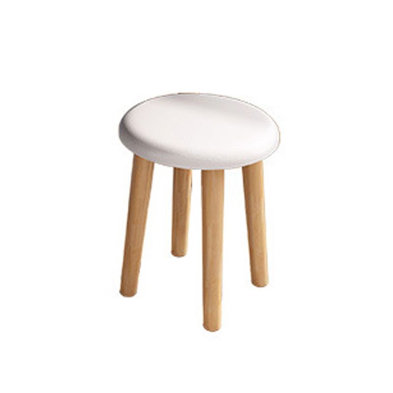 Comò in legno massiccio scandinavo vanità set con sgabelli e 2 cassetti