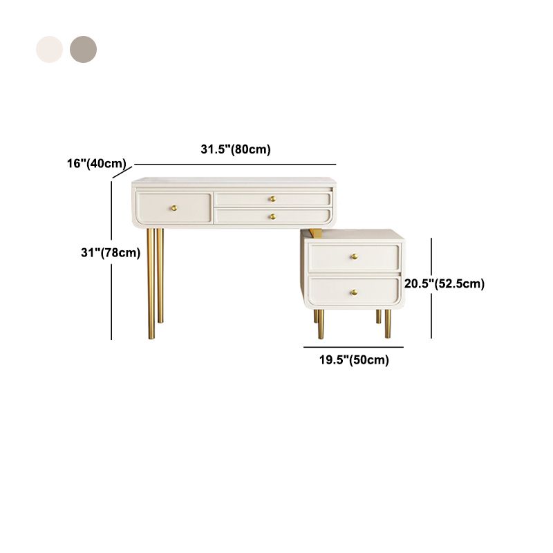 Vanité de maquillage luxueuse 3/5 tiroirs