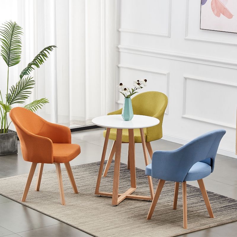 Modern Open Back Dining Side Chair Dining Fabric Side Chair for Home Clearhalo 'Dining Chairs' 'Dining Tables & Seating' 'dining_chair' 'furn' 'furn_dining_chair' 'Furniture' 'furniture_dining_chair' 'Kitchen & Dining Furniture' 1200x1200_762a430b-e0fd-4669-976f-fdd602e2c47f