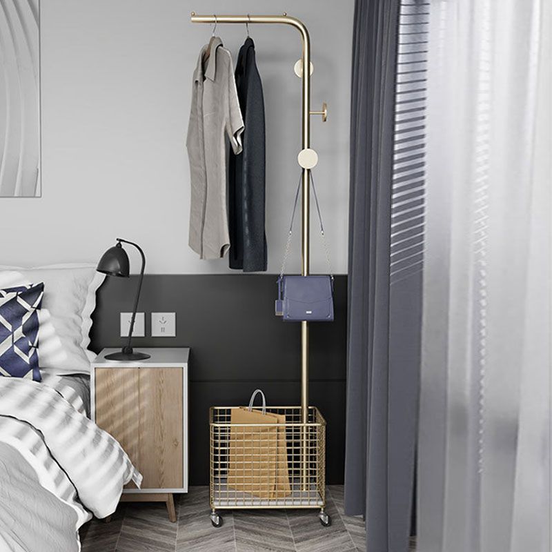 Modern Metal Hall Tree Hanging Rail Rail y 3 ganchos kit de entrada