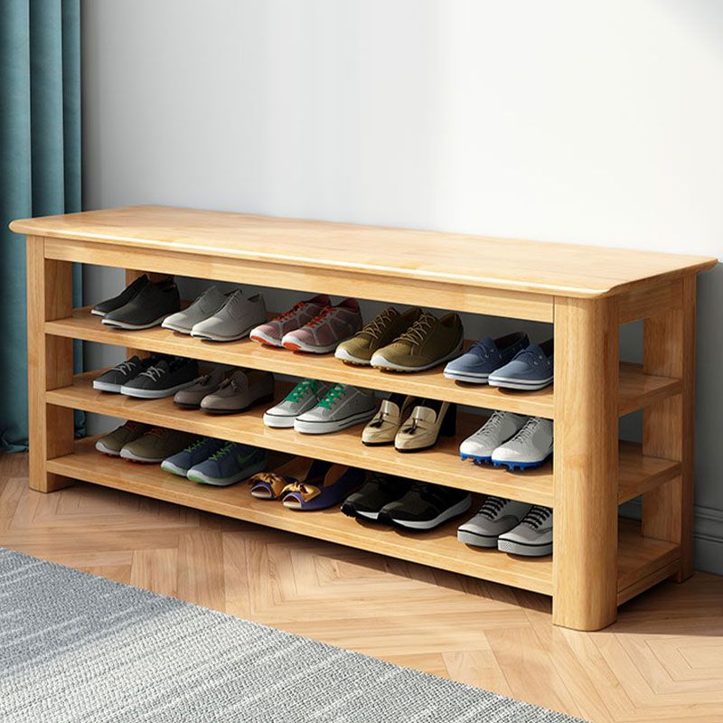 Mitte des Jahrhunderts moderne Sitzbank Feste Farbe Rechteck Schuh Speicher Eingangsbank