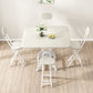 Modern Folding Wood Top Dining Table with Metal Leg for Living Room Clearhalo 'Dining Tables & Seating' 'Dining Tables' 'dining_table' 'furn' 'furn_dining_table' 'Furniture' 'Kitchen & Dining Furniture' 1200x1200_76340c0c-5610-47d1-9874-d894e42f929d