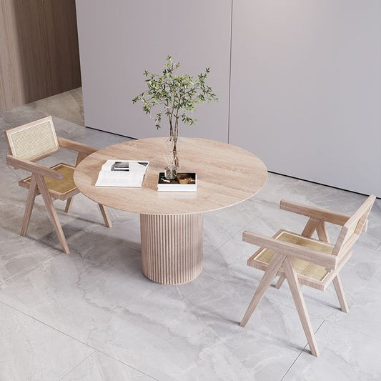 Set di dinette in stile moderno 1/2/3/5 pezzi tavolo da dinette in legno solido rotondo con sedie solide