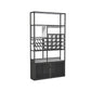 Freestanding Modern Wine Rack Kit Metal 11.8"W Wine Holder Rack with Shelf