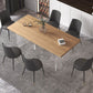 Modern Solid Wood Tabletop Dining Table for Small Space Acrylic Base Clearhalo 'Dining Tables & Seating' 'Dining Tables' 'dining_table' 'furn' 'furn_dining_table' 'Furniture' 'Kitchen & Dining Furniture' 1200x1200_7637ba3a-4310-4cc2-89a5-2c043f9c4e1e