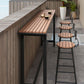 Set tavolo da bar industriale in legno Set bancone fisso da 1/2/5 pezzi per uso domestico