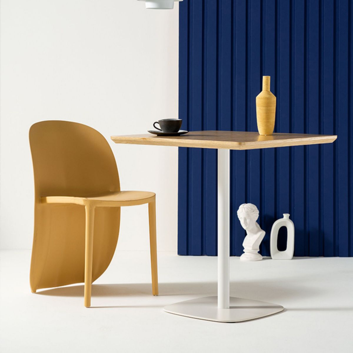 Industrial Square Dining Table Pedestal Dining Table for Home Kitchen Dinner Clearhalo ' dining_table' 'Dining Tables & Seating' 'Dining Tables' 'furn' 'furn_dining_table' 'Furniture' 'furniture_dining_table' 'Kitchen & Dining Furniture' 'kitchen&dining_furn' 'kitchen' 'kitchen_dining_table' 1200x1200_76392bf3-dab9-4551-9c18-a6f8fce0b407