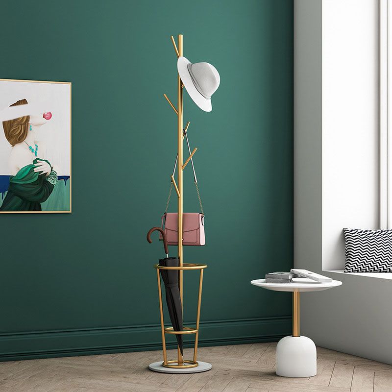 Glam Metal Cad -rek Marmeren basisjas Hanger voor woonkamer