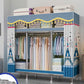 Contemporary Wardrobe Armoire Steel Wardrobe Closet with Legs