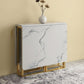 Contemporary Faux Marble Dining Table Sled Base Rectangle Table for Home Clearhalo ' dining_table' 'Dining Tables & Seating' 'Dining Tables' 'furn' 'furn_dining_table' 'Furniture' 'furniture_dining_table' 'Kitchen & Dining Furniture' 'kitchen&dining_furn' 'kitchen' 'kitchen_dining_table' 1200x1200_763e8ac8-6c85-4725-badf-f267645ea883