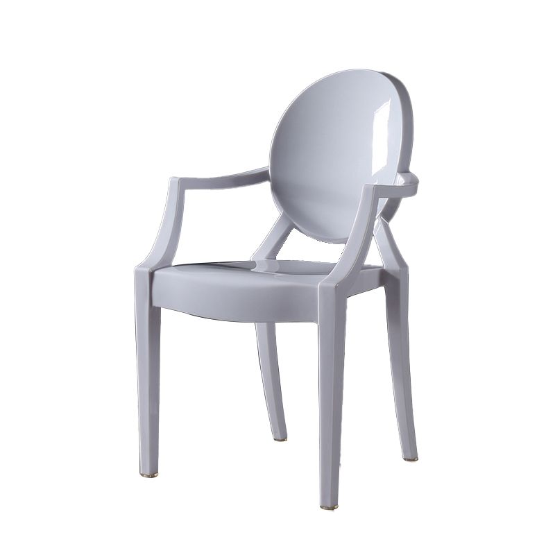 Nordic Style Plastic Dining Side Chair Dining Arm Side Chairs for Kitchen Clearhalo ' kitchen&dining_furn' 'Dining Chairs' 'Dining Tables & Seating' 'dining_chair' 'furn' 'furn_dining_chair' 'Furniture' 'furniture_dining_chair' 'Kitchen & Dining Furniture' 'kitchen' 1200x1200_763ea5dc-c578-413d-b0e1-a3acdceddf0a