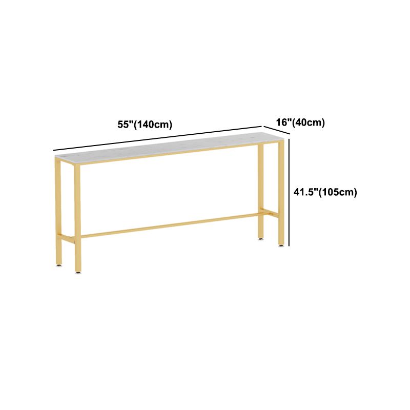 Glam Style Rectangle Bar Table 1/2/7 Pieces Faux Marble Counter Table Clearhalo 'Bar Furniture' 'furn' 'furn_home_bar_bar_sets' 'Furniture' 'Home Bars & Bar Sets' 'home_bar_bar_sets' 'Kitchen & Dining Furniture' 1200x1200_76404adc-ca7c-4ff3-9844-f8e1e229cfcf