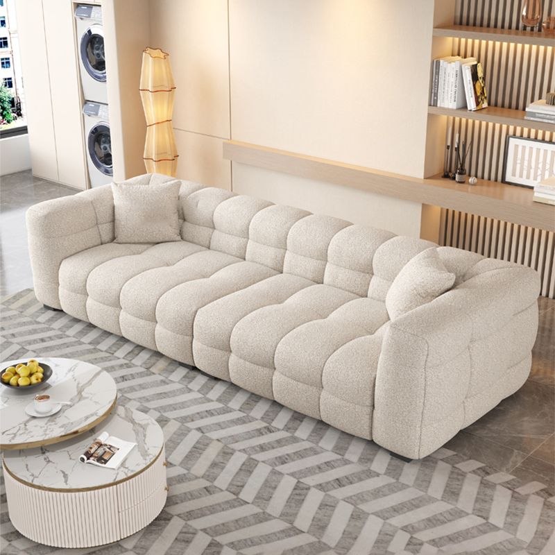 Biscuit contemporain Biscuit Tuxedo bras canapé en blanc pour le salon