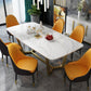 Traditional Luxury Rectangle Dining Room Table Sintered Stone Table with Trestle Base Clearhalo ' dining_table' 'Dining Tables & Seating' 'Dining Tables' 'furn' 'furn_dining_table' 'Furniture' 'furniture_dining_table' 'Kitchen & Dining Furniture' 'kitchen&dining_furn' 'kitchen' 'kitchen_dining_table' 1200x1200_76418882-9643-4036-81bf-08b3c24ebfb4