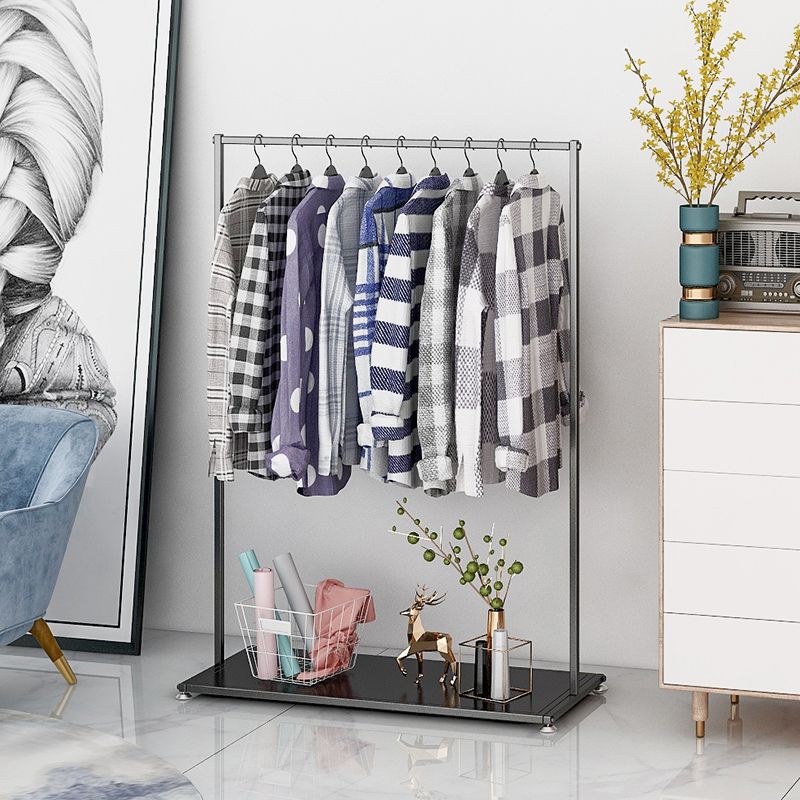 Approfilo in metallo nero stile moderno in stile pavimento per casa semplice appendiabiti