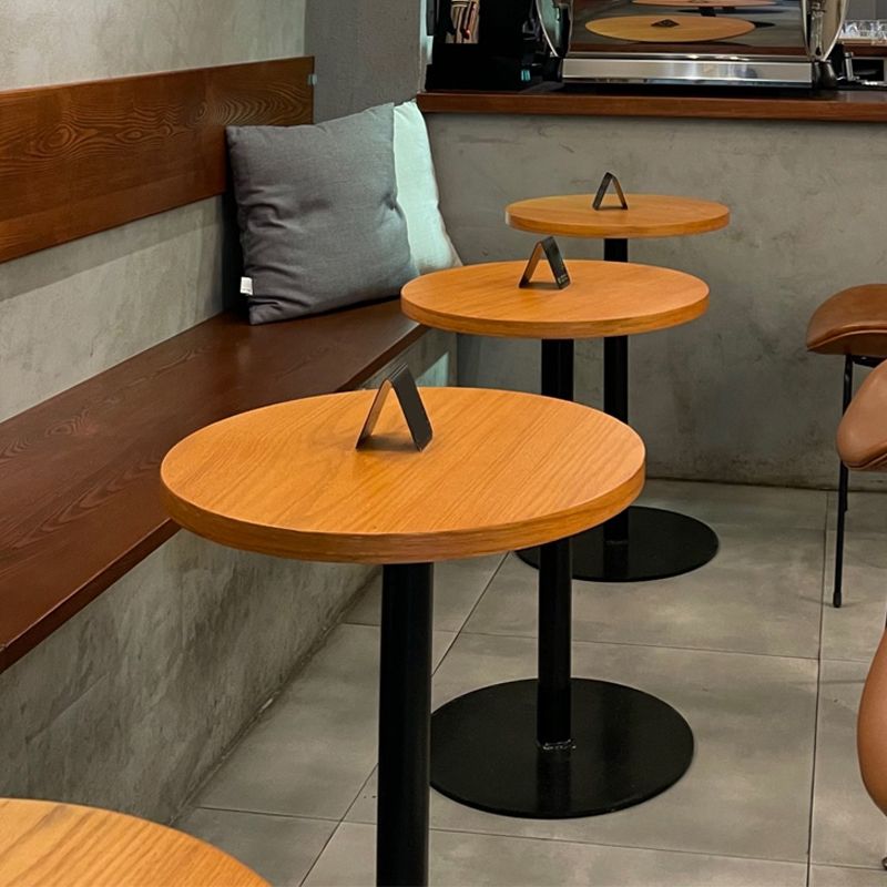 Pedestal Base Dining Site Table Industrial Style Dining Room Collection for Home Clearhalo ' dining_table' 'Dining Tables & Seating' 'Dining Tables' 'furn' 'furn_dining_table' 'Furniture' 'furniture_dining_table' 'Kitchen & Dining Furniture' 'kitchen&dining_furn' 'kitchen' 'kitchen_dining_table' 1200x1200_7643f371-4be0-41ce-8ae0-9237541a27be