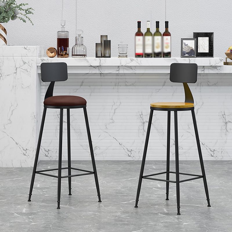 Nordic Iron Low Back Barstool Simple Indoor Tall Stool for Indoor Clearhalo 'Bar Furniture' 'Bar Stools' 'bar_stools' 'furn' 'furn_bar_stools' 'furniture_bar_stools' 'Kitchen & Dining Furniture' 'kitchen&dining_furn' 'kitchen' 'kitchen_furn' Furniture' 1200x1200_7645311e-7dfb-4226-9a11-d004247941e7