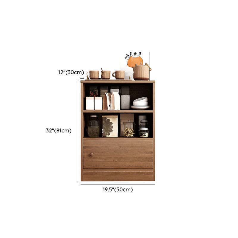 Modern Style Dining Server Engineered Wood Server with Open Storage Clearhalo 'buffet_sideboard' 'Buffets & Sideboards' 'furn' 'furn_buffet_sideboard' 'Furniture' 'Kitchen & Dining Furniture' 1200x1200_7645d327-92b4-4e72-a78e-5b1e7022a1a9