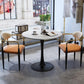 Contemporary Leather Dining Chair Open Back Dining Side Furniture in Matte Finish for Home