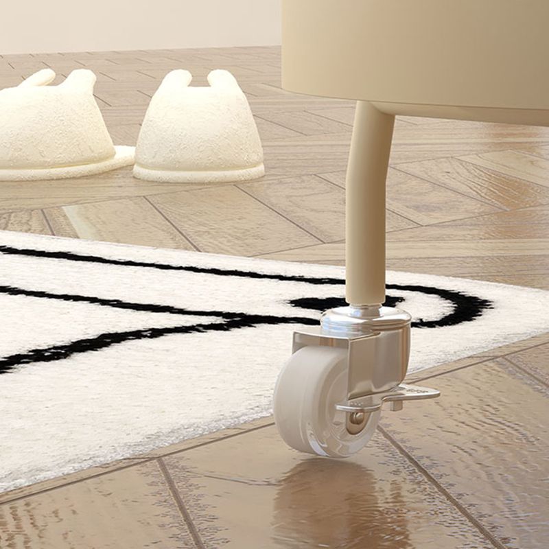 22,83 "Tavolo laterale superiore del vassoio alto Tavolo accento laterale con ruote