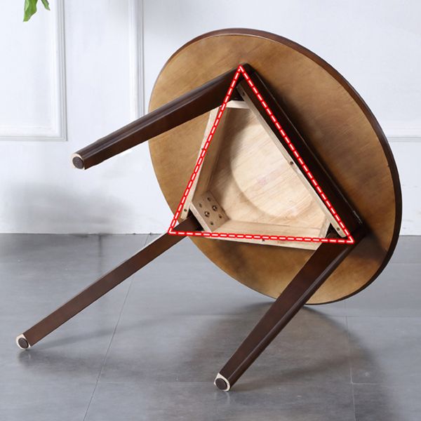 Modern Style Solid Wood Dining Table Round Table with 3 Legs for Home Use Clearhalo ' dining_table' 'Dining Tables & Seating' 'Dining Tables' 'furn' 'furn_dining_table' 'Furniture' 'furniture_dining_table' 'Kitchen & Dining Furniture' 'kitchen&dining_furn' 'kitchen' 'kitchen_dining_table' 1200x1200_7648263b-7d41-40d8-8885-563705b00e7b