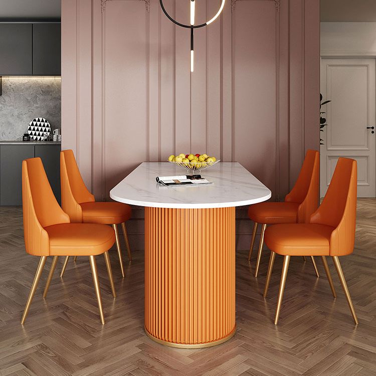 Free Form Dining Table Sintered Stone Table Luxury Style with Double Pedestal Clearhalo ' dining_table' 'Dining Tables & Seating' 'Dining Tables' 'furn' 'furn_dining_table' 'Furniture' 'furniture_dining_table' 'Kitchen & Dining Furniture' 'kitchen&dining_furn' 'kitchen' 'kitchen_dining_table' 1200x1200_764936b6-4b60-4fcb-8b06-8b1522ead2e2