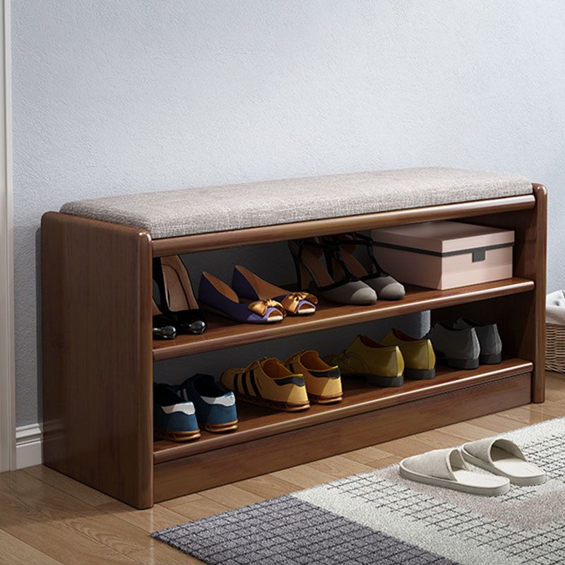 Mid-Century Modern Seating Bench Rectangle Shoe Storage Solid Color Accent Bench Clearhalo 'Benches' 'Chairs & Seating' 'furn' 'furn_benches' 'Furniture' 'Living Room Furniture' 1200x1200_764a1a9b-fc56-45a9-af6d-73a6eebad070