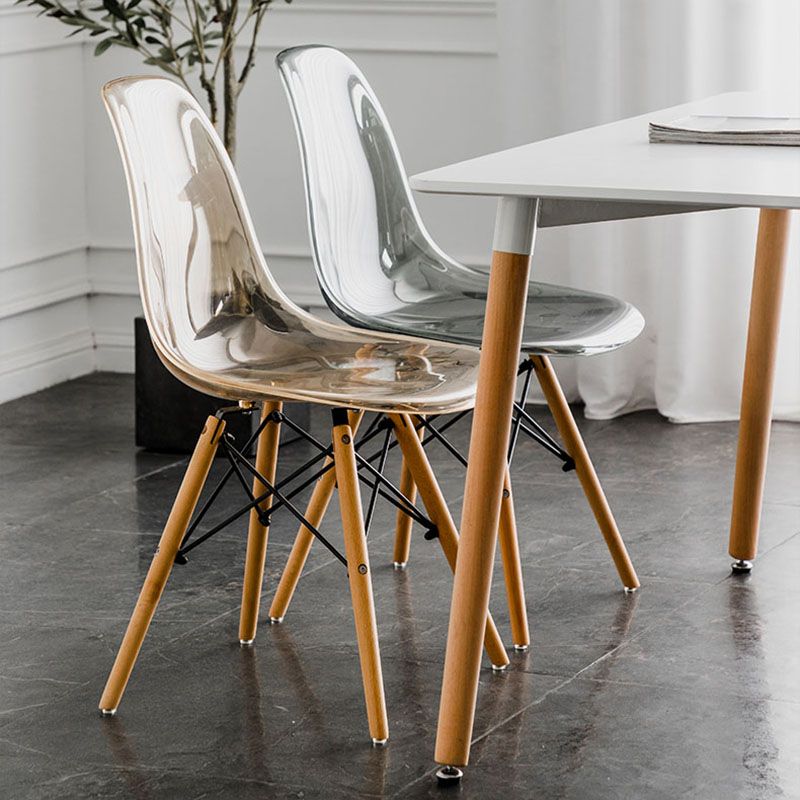 Nordic Wood Dining Side Chair Solid Back Dining Armless Chair for Restaurant Clearhalo ' kitchen&dining_furn' 'Dining Chairs' 'Dining Tables & Seating' 'dining_chair' 'Furniture' 'furniture_dining_chair' 'Kitchen & Dining Furniture' 'kitchen' 1200x1200_764aac3a-2c08-4f7c-8cb0-b35fda029d23