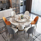 Round Stone Dining Site Table Traditional Luxury Table with Turntable Clearhalo ' dining_table' 'Dining Tables & Seating' 'Dining Tables' 'furn' 'furn_dining_table' 'Furniture' 'furniture_dining_table' 'Kitchen & Dining Furniture' 'kitchen&dining_furn' 'kitchen' 'kitchen_dining_table' 1200x1200_764b01a8-4fed-4413-a0fa-9b945c5edaab