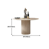 ホームキッチン用のコンテンポラリースタイルのダイニングテーブルラウンドソリッドウッドダイナーテーブル