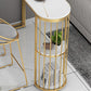 Modern Storage Stone Counter Height Table Double Pedestal Pub Height Dining Table Clearhalo 'Bar Furniture' 'Bar Tables' 'bar_tables' 'furn' 'furn_bar_tables' 'Furniture' 'furniture_bar_tables' 'Kitchen & Dining Furniture' 1200x1200_764d6072-2ddc-4a3c-8fe9-a6d013bd5f9a