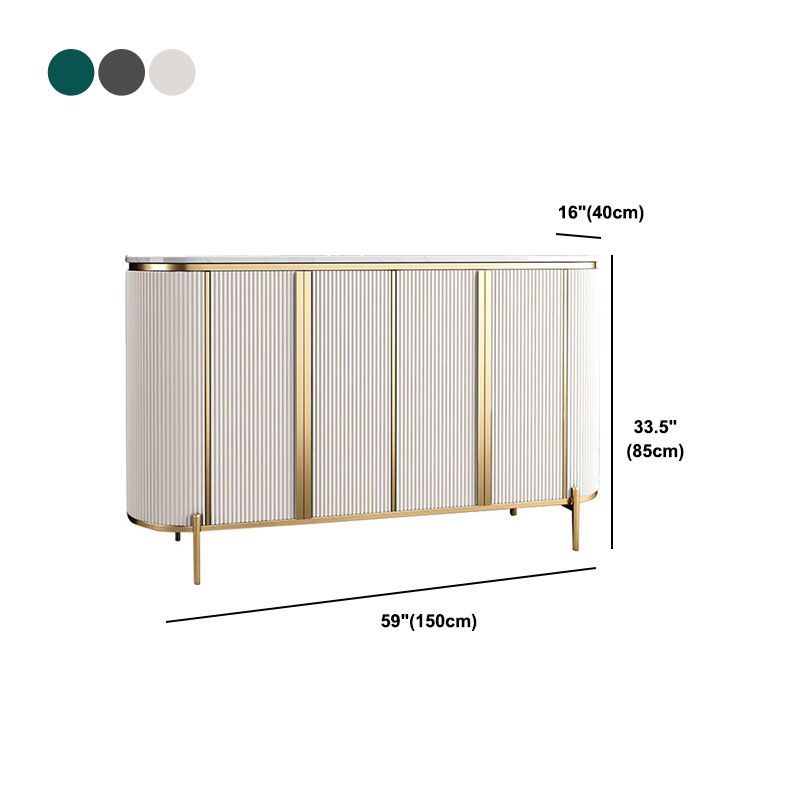 Technischer Holzbuffet Ständer mit Schränken Glam Buffet Sideboard