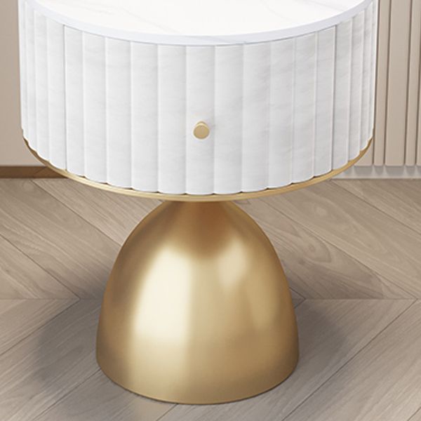 Contemporary Accent Table Nightstand Stone Bedside Cabinet with Drawer Clearhalo 'Bedroom Furniture' 'furn' 'furn_night_stand' 'Furniture' 'night_stand' 'Nightstands' 1200x1200_764de2ab-9dd6-4879-af05-ff25dabcae66