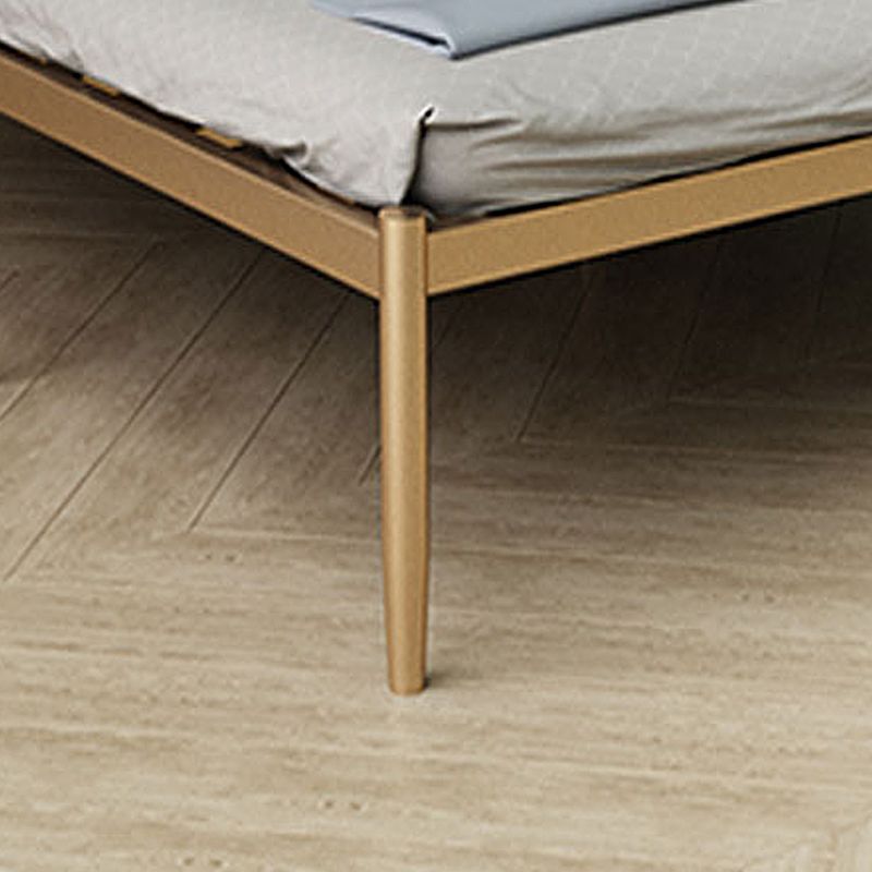 IJzerframepaneel BEB met rechthoekige gestoffeerd hoofdeinde en metalen benen