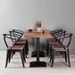 Solid Wood Industrial Style Dining Table Brown Table with Black Frame for Dinning Room Clearhalo ' dining_table' 'Dining Tables & Seating' 'Dining Tables' 'furn' 'furn_dining_table' 'Furniture' 'furniture_dining_table' 'Kitchen & Dining Furniture' 'kitchen&dining_furn' 'kitchen' 'kitchen_dining_table' 1200x1200_764f8272-8e5c-4d68-ad68-aa0d35433ea7