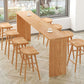 Modern Bar Table Set 1/5/9 Pieces Solid Wood Counter Table with Backless Stools Clearhalo 'Bar Furniture' 'furn' 'furn_home_bar_bar_sets' 'Furniture' 'Home Bars & Bar Sets' 'home_bar_bar_sets' 'Kitchen & Dining Furniture' 1200x1200_764f9f3f-0bba-4dd2-a9c4-dfa00b3d8321