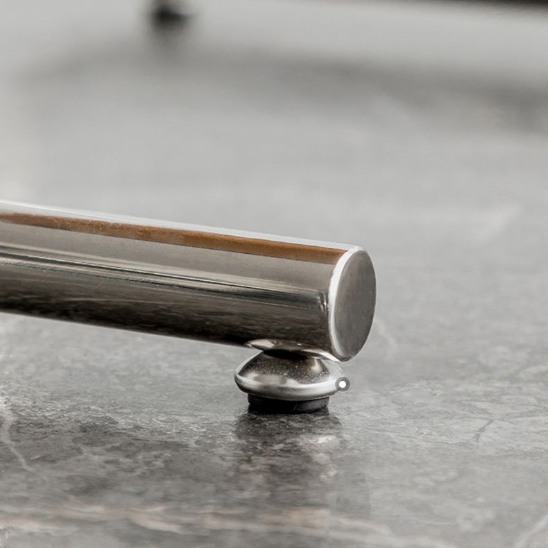 Tavolo da corner in vetro modernistico in vetro in metallo c laterale per soggiorno