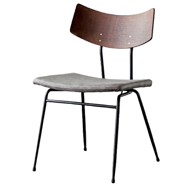 Metal Industrial Style Side Chair Open Back Armless Chair for Patio Use Clearhalo 'Dining Chairs' 'Dining Tables & Seating' 'dining_chair' 'furn' 'furn_dining_chair' 'Furniture' 'Kitchen & Dining Furniture' 1200x1200_76502cb9-ac9f-48d2-8278-6006144c3985