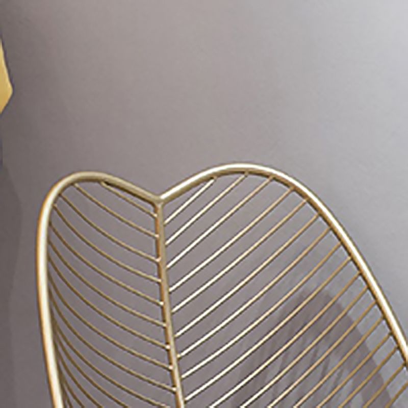 Glam 23.6" Wide Pillow Back Metal Frame 4 Legs Armless Chair Clearhalo 'Accent Chairs' 'accent_chairs' 'Chairs & Seating' 'furn' 'furn_accent_chairs' 'Furniture' 'Living Room Furniture' 1200x1200_7651cf89-2ab4-4fce-8de6-2e9d77da4b44