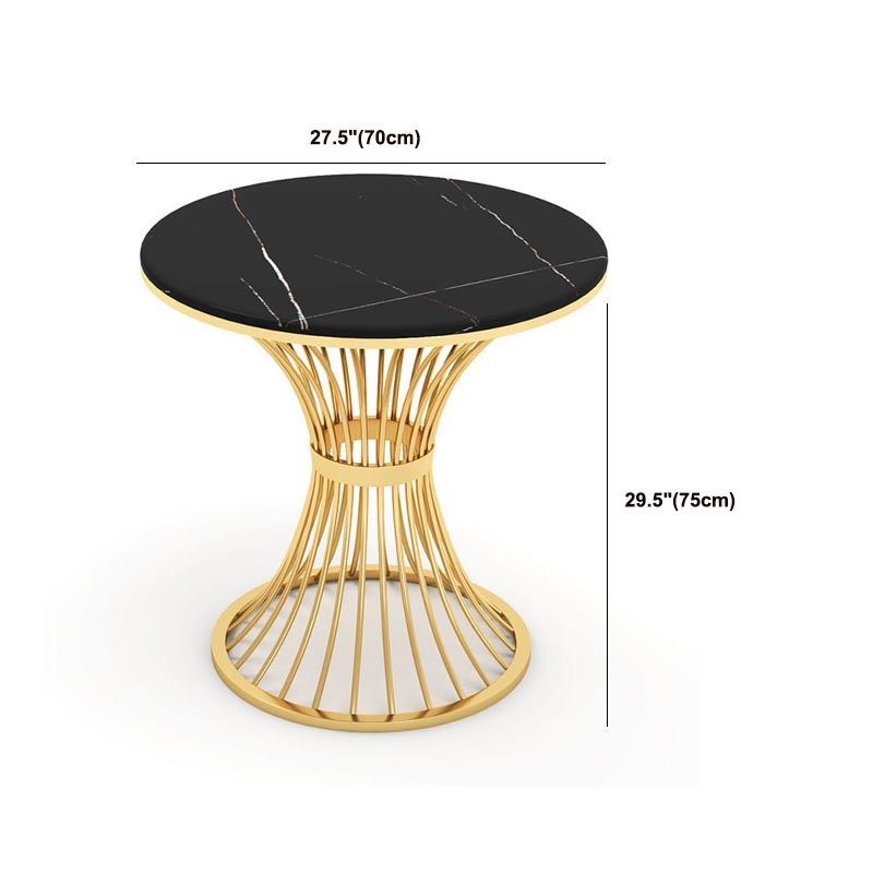 Set da pranzo Glam Stone 1/4/5 pezzi Mobili da pranzo in oro per la casa