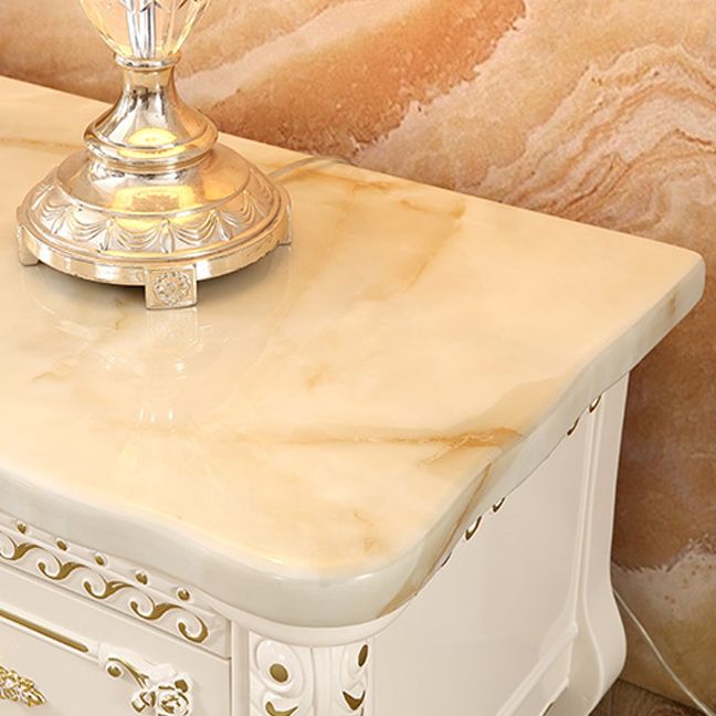 Glam Solid Wood TV Media Stand 4-lader TV Stand Console met plank