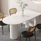 Metal Contemporary Free Form Dining Table Marble Top Table for Kitchen and Dining Room Clearhalo ' dining_table' 'Dining Tables & Seating' 'Dining Tables' 'furn' 'furn_dining_table' 'Furniture' 'furniture_dining_table' 'Kitchen & Dining Furniture' 'kitchen&dining_furn' 'kitchen' 'kitchen_dining_table' 1200x1200_76534ce1-93b2-4a79-963d-8d35496484ec