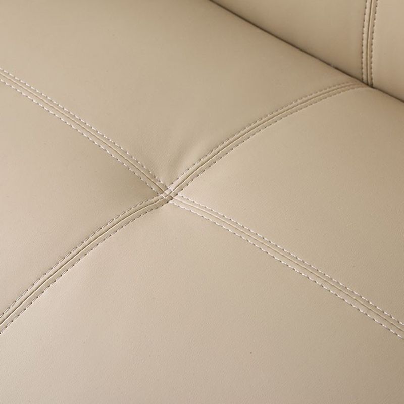 Modern Square Arm Stain Resistant Settee Couch in Orange/Ivory Cushions Clearhalo 'furn' 'furn_sofas' 'Furniture' 'Living Room Furniture' 'Sofa' 'sofas' 1200x1200_76535163-8cef-423a-8c0f-e5c9b503f057