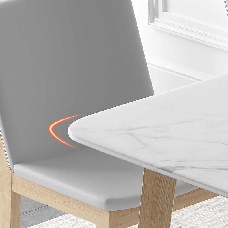 Modern Sintered Stone Top Dining Set Rectangle 1/2/5/6/7 Pieces Dining Table with Chairs Clearhalo 'Dining Room Sets' 'Dining Tables & Seating' 'dining_room_set' 'furn' 'furn_dining_room_set' 'Furniture' 'furniture_dining_room_set' 'Kitchen & Dining Furniture' 1200x1200_76538d8d-ba1a-4aea-8a39-2868f0ff4336